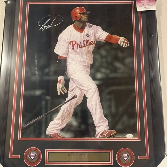 Ryan Howard autograph signed Philadelphia Phillies 16x20 photo framed JSA - Picture 1 of 5